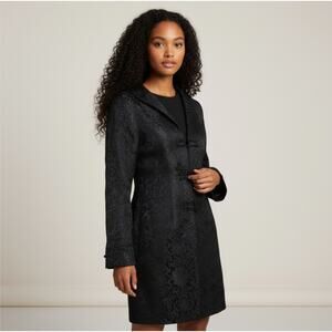 Black Damask Brocade Goth Jacket